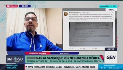 Diario HOY | Condenan al Sanatorio San Roque por negligencia médica