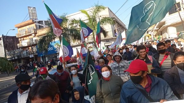 Asunción, nuevamente testigo de la movilización campesina