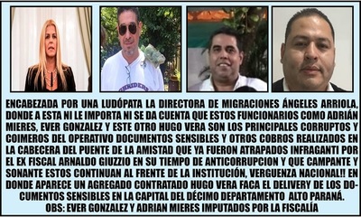 FUNCIONARIOS DE MIGRACIONES IMPUTADOS QUE CONTINUAN SUS CURROS EN LA INSITUTCIÓN - La Voz del Norte