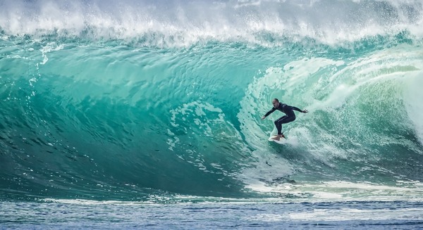 ¡Wuao! El encuentro inesperado que tuvo este surfista en Tennessee