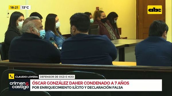 Condenaron a OGD e hijo a 7 y 8 años - Crimen y castigo - ABC Color