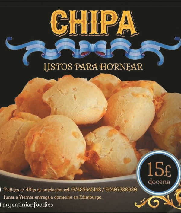 Venden chipa en Londres como si fuera de Argentina