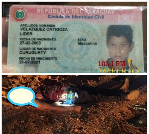 Identifican cadáver hallado en la línea internacional