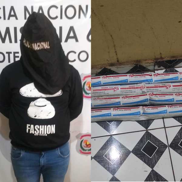 Detienen a un hombre con DIMANITAS en GEL en Presidente Franco