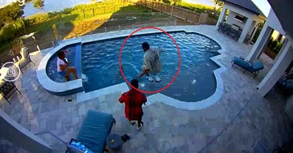 El impactante momento en que un jugador de la NBA salva a su hijo de morir ahogado en una piscina - SNT