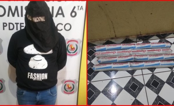 Hombre detenido con cuatro tiras de dinamita en gel en Pdte. Franco