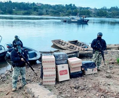 En una misma jornada caen varias cargas de cigarrillos de marca local - Nacionales - ABC Color