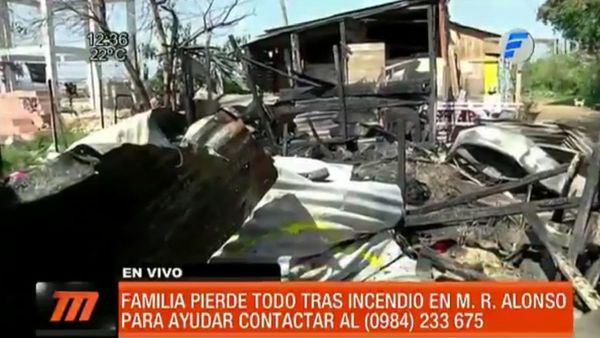 Una familia pide ayuda solidaria tras incendio de su vivienda
