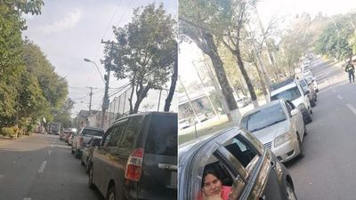 Interminable fila y aglomeración en vacunatorio de Caacupé