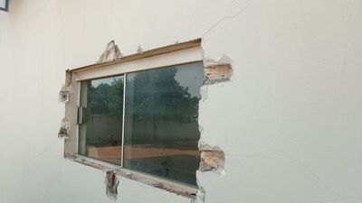 Intentan hacer boquete para robar un banco en Santa Rosa del Aguaray