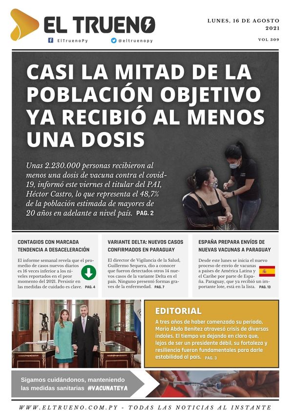 E-paper 16 de agosto 2021 - El Trueno