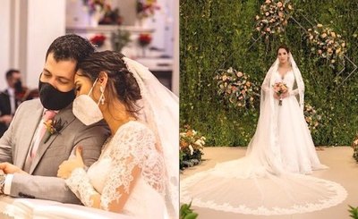 Crónica / ¡Ex-Miss se casó con un vestido regalo de sus papis!
