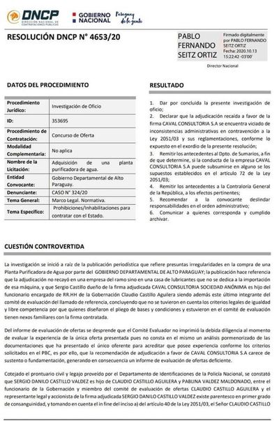 Incontables irregularidades sacuden gestión de gobernador de Alto Paraguay - Nacionales - ABC Color