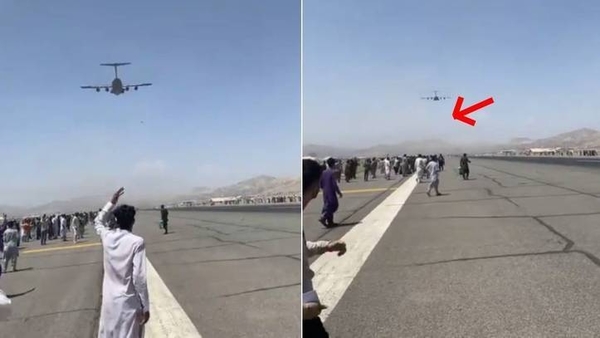 Diario HOY | Impactantes imágenes: personas caen de avión cuando huían de Kabul
