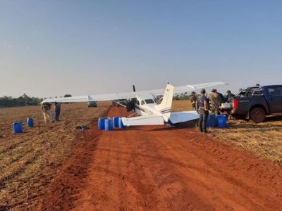 Senad Incauta avioneta con carga de cocaína en Alto Paraná