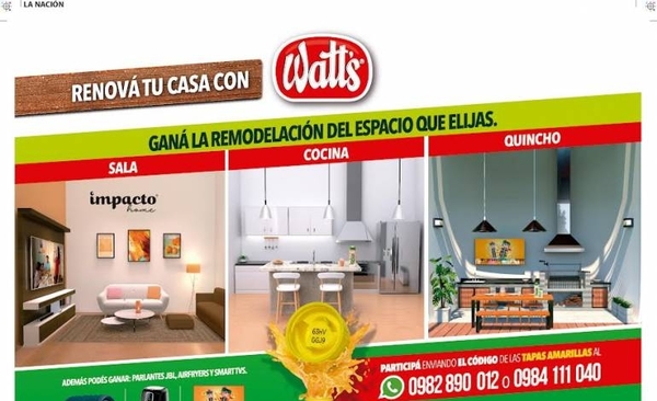 Diario HOY | Renová tu casa con la nueva promoción de Watt’s