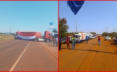 Camioneros cierran el paso en cuatro piquetes del Alto Paraná