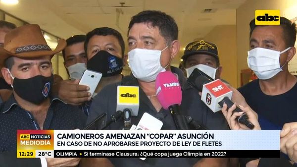 Camioneros insisten en tratamiento de proyecto de ley de fletes - ABC Noticias - ABC Color