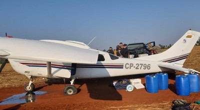 Operación Sol Naciente: Incautan avioneta con más de 300 kilos de cocaína