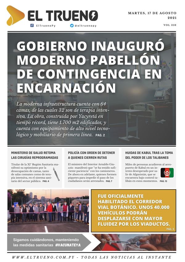 E-paper 17 de agosto 2021 - El Trueno