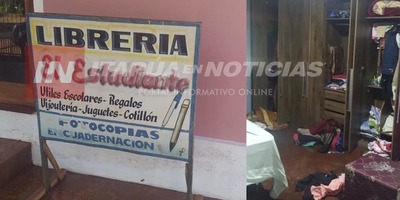 C. A. LÓPEZ: ASALTAN LIBRERÍA Y SE LLEVAN GS. 25 MILLONES