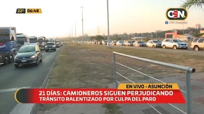 Congestión por paro de camineros - C9N