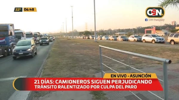 Congestión por paro de camineros - C9N