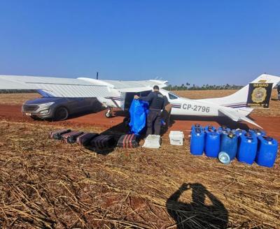 En menos de 15 días CAEN dos aviones BOLIVIANOS con COCAINA en la zona NORTE de ALTO PARANA