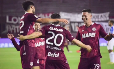 Con Morel en cancha, Lanús gana y es escolta en el fútbol argentino