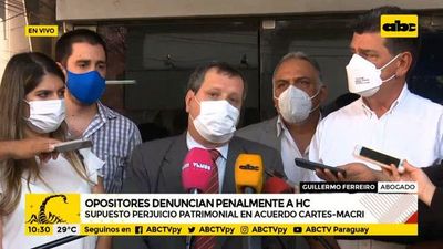 Opositores denuncian penalmente a HC por acuerdo Cartes-Macri - A la gran 730 - ABC Color
