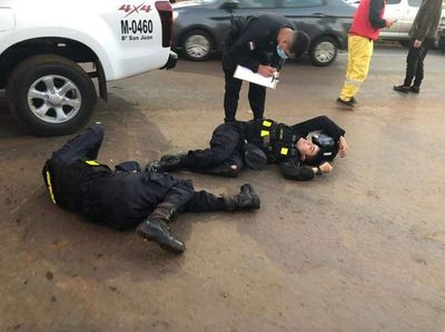 “Motopatrulleros” sufren lesiones en accidente - ABC en el Este - ABC Color
