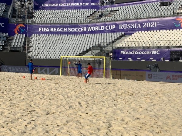 Los Pynandi reconocieron el estadio del Mundial - APF