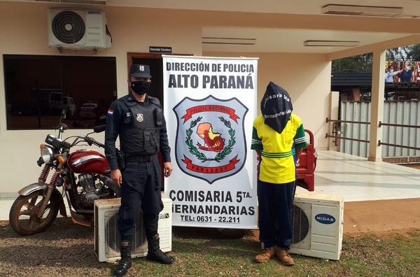 Detienen a un hombre y recuperan objetos robados del IPS de Hernandarias