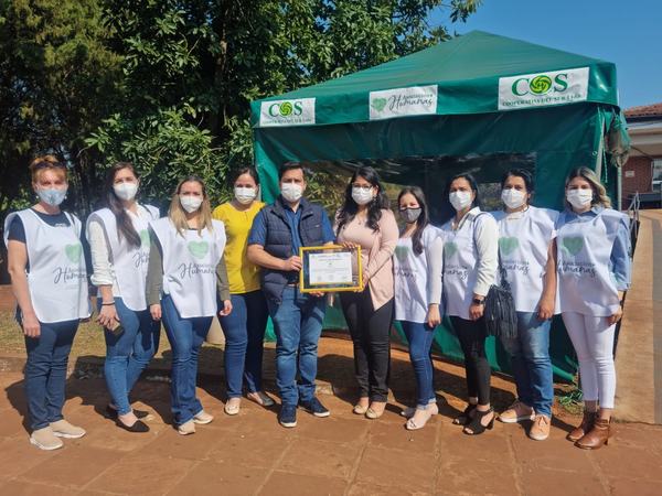 ENTREGAN RECONOCIMIENTO A MIEMBROS DE LA ASOCIACIÓN +HUMANAS