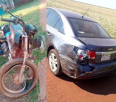 Motociclista muere luego de chocar violentamente contra un automóvil en San Alberto