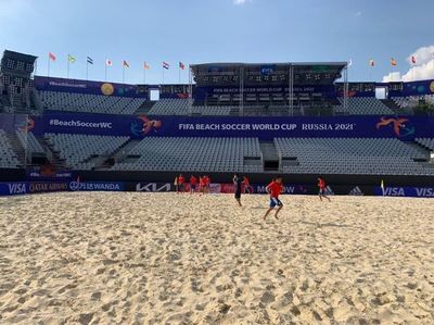 Los Pynandi se entrenaron en el complejo mundial - Fútbol - ABC Color
