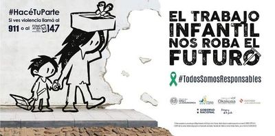 “El trabajo infantil nos roba el futuro” es lema de campaña del MINNA - Nacionales - ABC Color