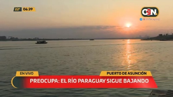 Preocupa: el Río Paraguay sigue bajando - C9N