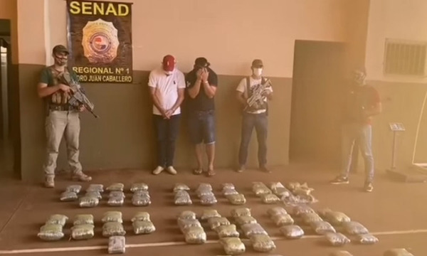 Pedro Juan Caballero: Cae policía con más de 60 kilos de marihuana "cripy" - OviedoPress