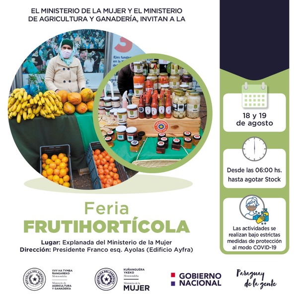 Productoras harán feria frutihortícola este jueves y viernes en Asunción | .::Agencia IP::.