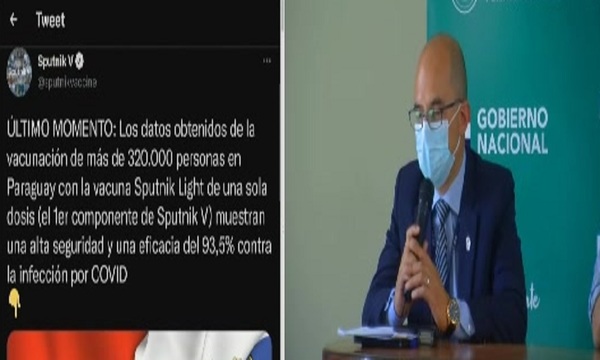 Sputnik-V: Paraguay seguirá aplicando dos dosis - SNT