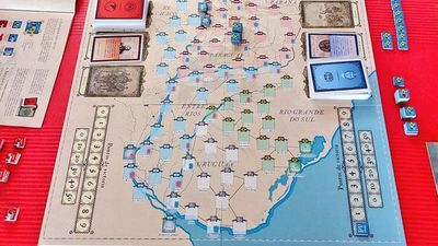 Hicieron juego de mesa de la Guerra de la Triple Alianza