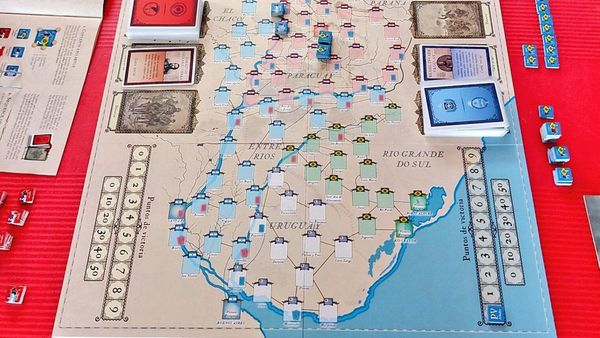 Hicieron juego de mesa de la Guerra de la Triple Alianza