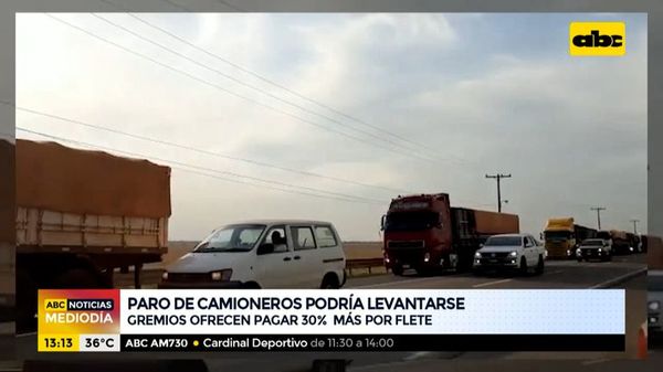 Paro de camioneros podría levantarse hoy - ABC Noticias - ABC Color