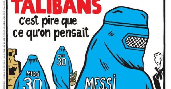La referencia a Messi en Charlie Hebdo tras el regreso talibán: “Es peor de lo que pensamos” - C9N