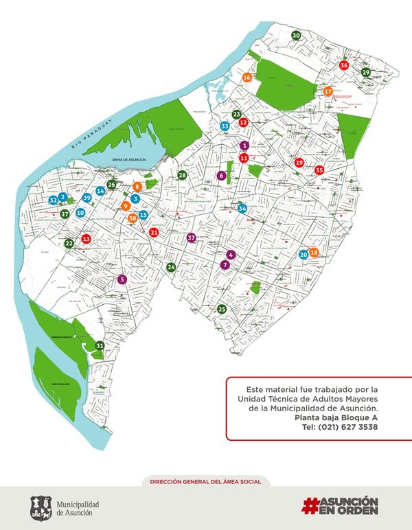 Publican mapa para servicios de adultos mayores - Nacionales - ABC Color