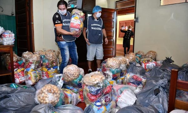 Más de 12.000 Kg de alimentos para familias de Franco y Minga Guazú