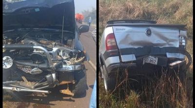 Humareda causa accidente de tránsito en San Pedro del Paraná