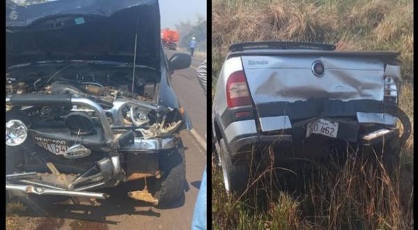 Humareda causa accidente de tránsito en San Pedro del Paraná