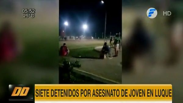 Siete sospechosos detenidos por fatal golpiza a un joven en Luque